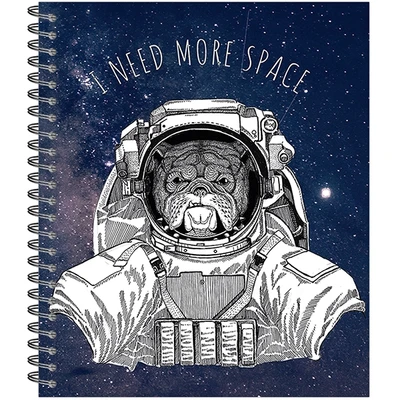 Тетрадь общая 96 листов на металлическом гребне "I need more space" 1156247372