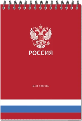 Блокнот формат А5 50 листов на металлическом гребне "РОССИЯ" 339973797