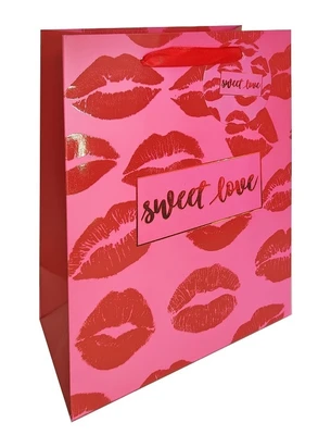 Пакет подарочный бумажный "Sweet Love", мат. ламин., УФ лак, 18x23x10см 677814529