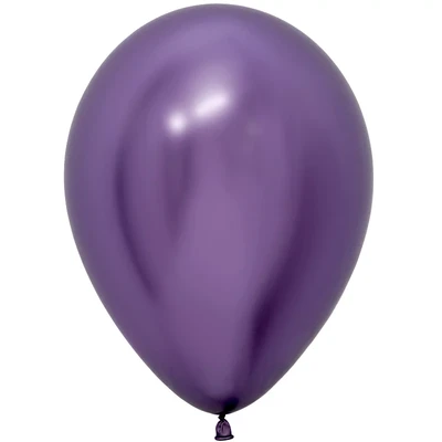 Шар (12''/30 см), Reflex, Зеркальный блеск, Фиолетовый (951), хром, 12 шт., 169743 142466895