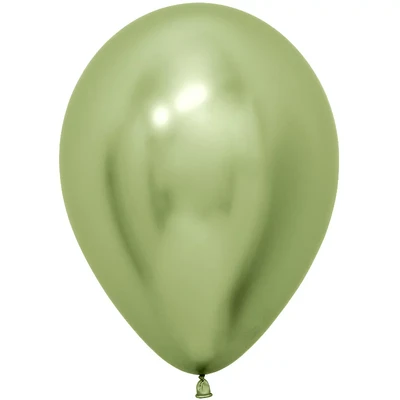 Шар (12''/30 см), Reflex, Зеркальный блеск, Лайм (931), хром, 12 шт., 169712 2116730432