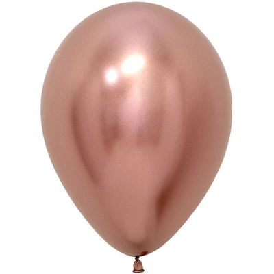 Шар (12''/30 см), Reflex, Зеркальный блеск, Розовое золото (968), хром, 12 шт., 169651 638945016