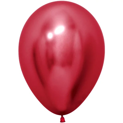 Шар (12''/30 см), Reflex, Зеркальный блеск, Красный (915), хром, 12 шт., 172286 1682306588