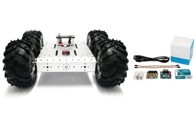 Металлический радиоуправляемый автомобиль 4WD для Arduino 1005009700439520