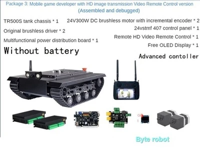 Программируемый радиоуправляемый танк TR500S — профессиональная платформа для робототехники и инженерных разработок 1005010242199940