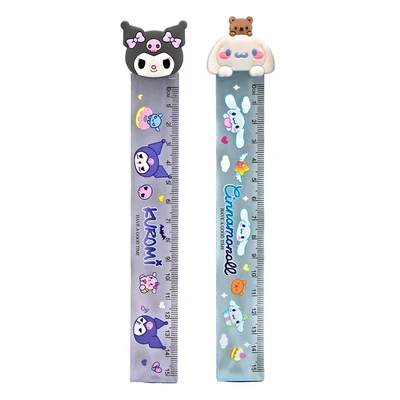 78121 Линейка пластиковая "Kuromi and friends" 15 см, микс 4 дизайна 666161286