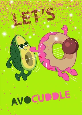 90568 Блокнот "Let's avocaddle", формат А6, 11х15 см, 56 листов в клетку на скрепке, обложка с гелевым наполнением, глиттер внутри, морозостойкий 2019667066