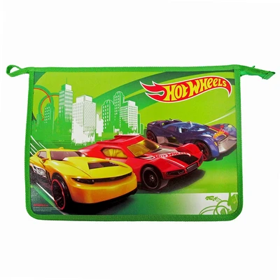 88757 Папка для тетрадей "Hot Wheels", формат А4, пластик, на молнии 89416168