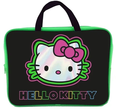 73955 Папка - сумка Hello Kitty Neon. Формат - А4, боковина - 75 мм, полиэстер 272869388