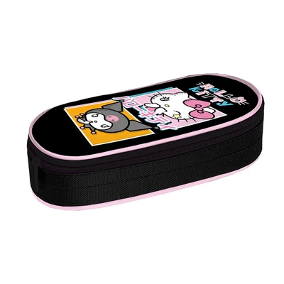 77881 Пенал корпусный овальный Hello Kitty&friends, размер 210*85*50 мм, полиэстер 210 ден 799053553