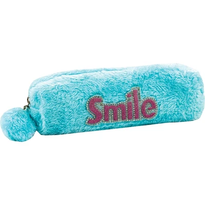 89447 Пенал-косметичка Smile из искуственного меха, 1 отделение на молнии, размер 21x5x5,5cм, материал полиэстер 574837878