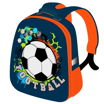 88208 Рюкзак каркасный "Football ball" 2 отделения на молнии размер 37*31,5*17см 584543331
