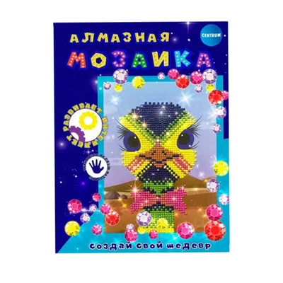 70442 Алмазная мозаика Страус, 20*15 см (частичное заполнение) 568118345