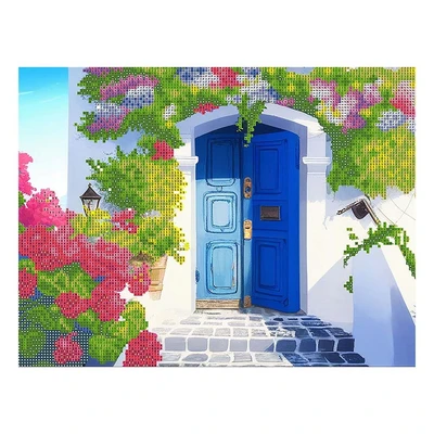 73523 Алмазная мозаика Санторини (частичное заполнение), 40*50 см, упак ПВХ коробка с цв вкладкой 529853632