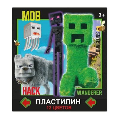 78358 Пластилин 12 цветов My game, 240 гр, стека пластиковая, картонная упаковка 1281593558