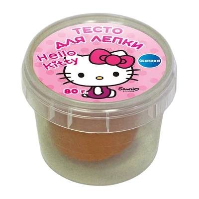 77949 Тесто для лепки Hello Kitty, цвет оранжевый, 80 грамм 1500785031