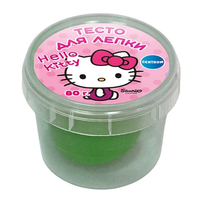 77946 Тесто для лепки Hello Kitty, цвет светло-заленый, 80 грамм 396987829