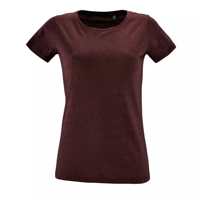 Футболка женская Regent Fit Women, бордовый меланж 218251668