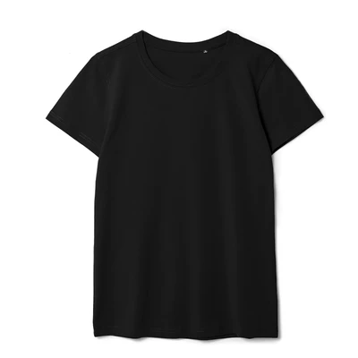 Футболка женская T-bolka Stretch Lady, черная 1220124223