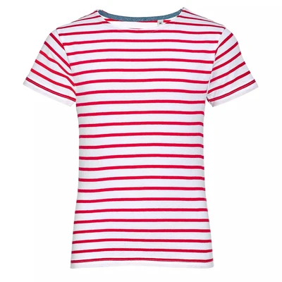 Футболка детская Miles Kids белая с красным 940427019