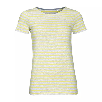 Футболка Miles Women серая с желтым 254436390