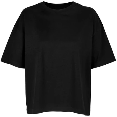 Футболка оверсайз женская Boxy Women, черная 1148033053
