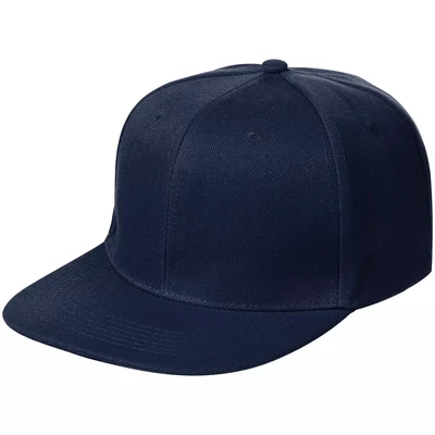 Бейсболка Snapback с прямым козырьком, темно-синяя 993094204