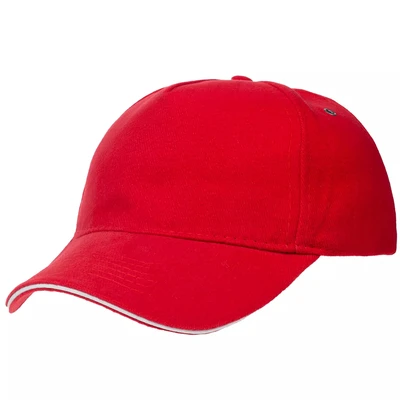 Бейсболка Classic, красная с белым кантом 927873987