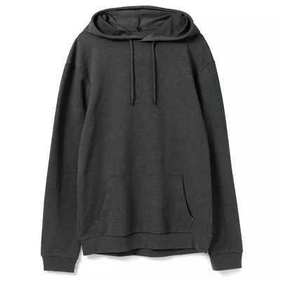 Толстовка с капюшоном унисекс Hoodie, серый меланж (антрацит) 1667047584