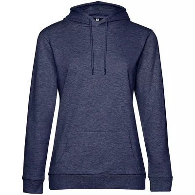 Толстовка с капюшоном женская Hoodie, синий меланж 157924251