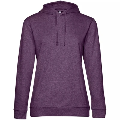 Толстовка с капюшоном женская Hoodie, фиолетовый меланж 917813594