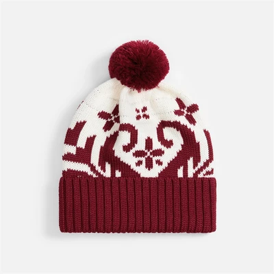 Шапка Wintertude, красная с белым 1462734468