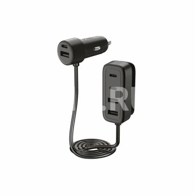 Зарядка USB-устройств от "прикуривателя" автомобиля TTEC SmartCharger 6in1 PD 90W Car Fast Charger 3 USB-C + 3 USB-A 260701145