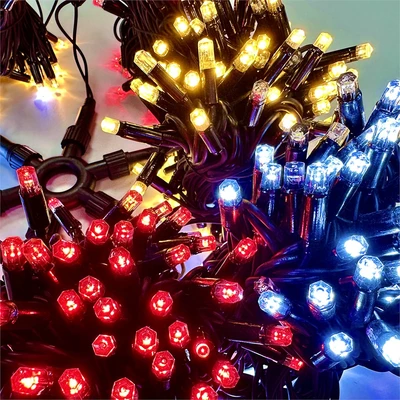 Комплект освещения на Елку 3 м. Премиум Красный/Белый/Теплый 600 led ЕлкаСайт 1529484039