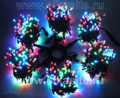 Комплект освещения на Елку 4 м. Классик Хамелеон RG/RB 500 led ЕлкаСайт 212881840