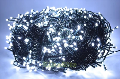 Гирлянда Нить Клип Лайт 60м. 600 белых диодов, зеленый пвх - 602-LED600W IP44 LEON LED (LIGHT) 1748066671