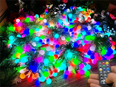 Гирлянда нить уличная 90 м. 720 диодов SMART RGB (шар 2,3 см.), пульт, белый каучук, IP65 - 90-Q525B CEIMAR 1435180700
