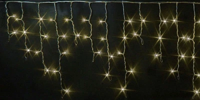 Светодиодная бахрома уличная 3x0.6м. 150 теплых диодов статика, черный пвх 220V IP54 МДМ+ 2100670425