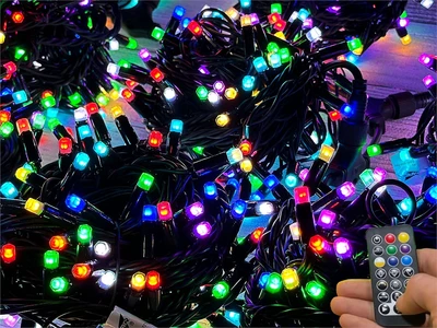 Гирлянда нить уличная 90м. 900 диодов SMART RGB, пульт, черный каучук - N90-100522H IP65 CEIMAR 1785765