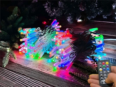 Гирлянда нить уличная 20м. 200 диодов SMART RGB, пульт, белый каучук - N20-100521B IP65 CEIMAR 448744784