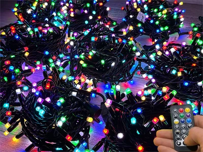 Гирлянда нить уличная 100м. 1000 диодов SMART RGB, пульт, черный каучук - N100-100522H IP65 CEIMAR 149500590