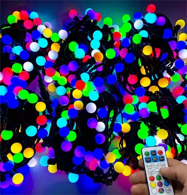 Гирлянда нить уличная 20 м. 160 диодов SMART RGB (шар 2,3 см.), пульт, черный каучук - 20-3787 H IP65 LEON LED (LIGHT) 697201210