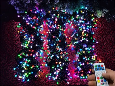 Гирлянда Клип Лайт Спайдер 3х30м. 900 диодов SMART RGB, пульт, черный каучук, 24V, IP65 ЕлкаСайт 1483742112