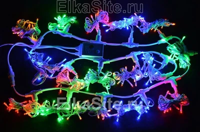 Светодиодный занавес уличный 2x2м. 256 разноцветных диодов - GD 256L-RGB IP54 1909055221