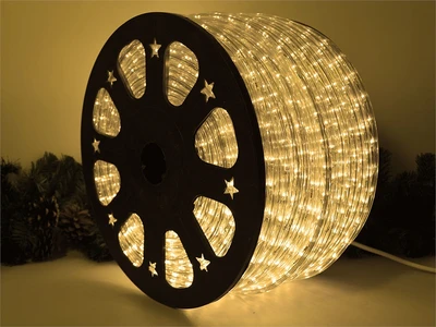 Дюралайт 13 мм. круглый 3600/3 светодиодов, цвет теплый 100м. - D10 6903WW LEON LED (LIGHT) 86773334