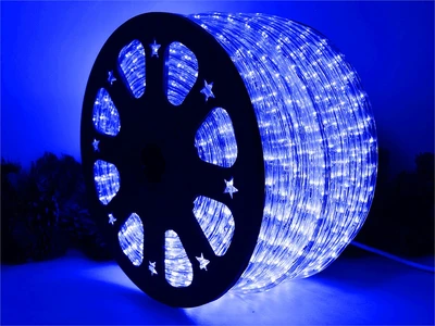 Дюралайт 13 мм. круглый 3600/2 светодиодов, цвет синий 100м. 24V - GR-RL-R2W-LED-B-24V МДМ+ 675647011