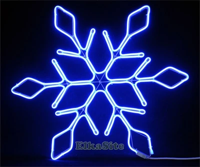 Светодиодная снежинка 67см. (гибкий Неон Flex Led синий) - 7232-67B Winner Light 2113150873