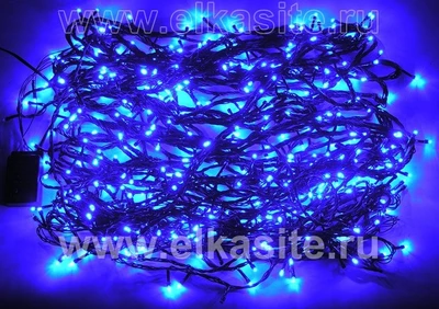 Гирлянда нить 32м. 500 синих диодов, черный пвх - LN-500L-BL-BK LEON LED (LIGHT) 1798998533