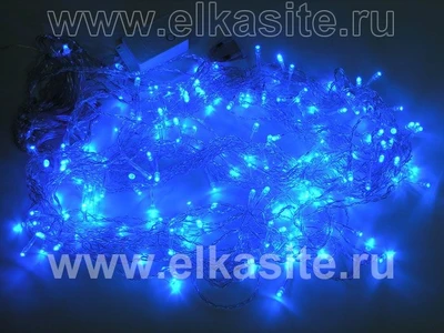 Светодиодный занавес 2x1.5м. 200 синих диодов, прозрачный пвх - C3 200L4F-BL Winner Light 1682139273
