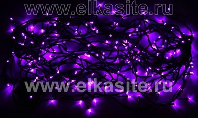 Гирлянда нить 16м. 200 розовых диодов, черный пвх - LN-200L-PI-BK LEON LED (LIGHT) 1786766432